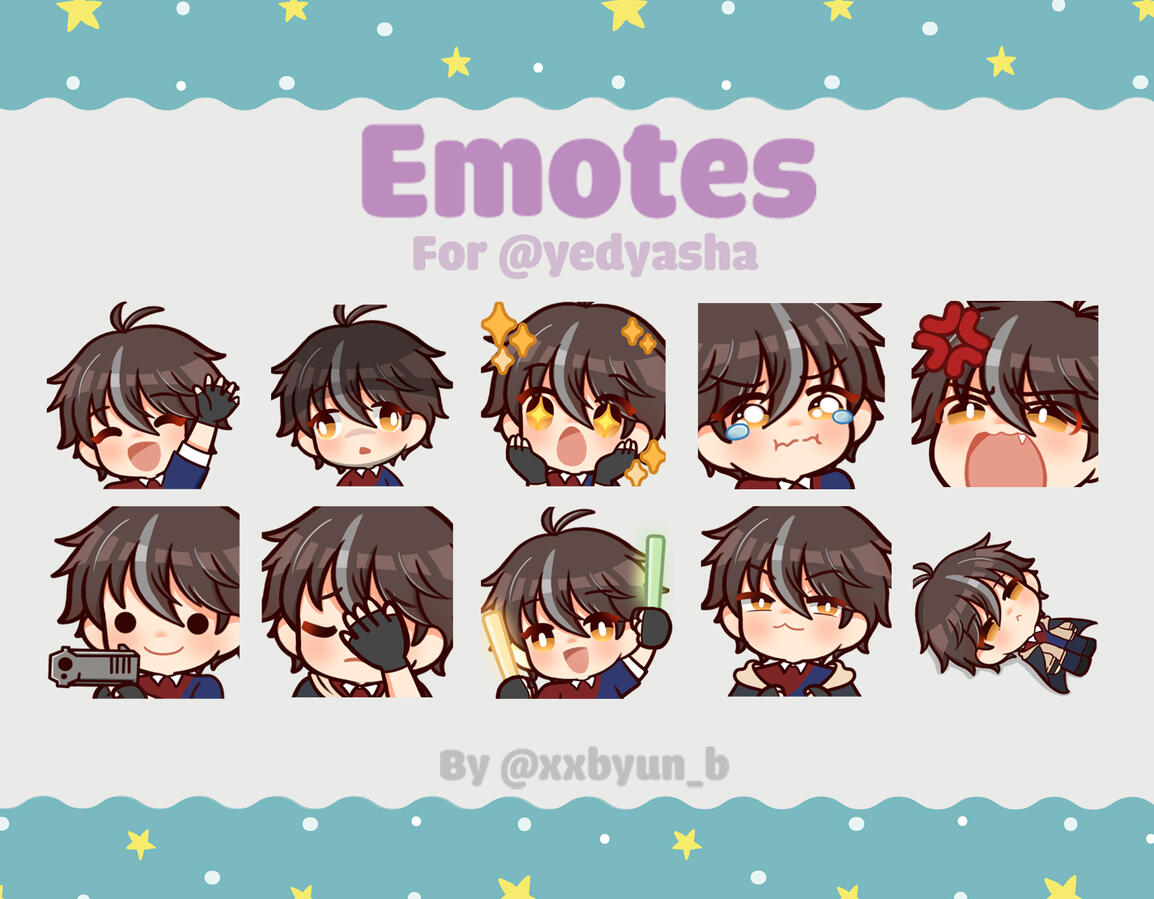 Emotes Set 1 (@xxbyun_b)